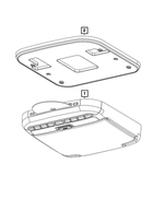 7CG55DX9AA - Electrical: Media Port Bezel for Chrysler: Pacifica, Voyager Image