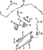 8971866280 - HVAC: A/C Refrigerant Discharge Hose for Isuzu Image
