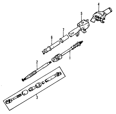 Steering Column for 1989 Dodge Raider #0