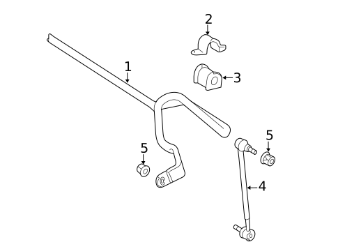 Stabilizer Bar & Components for 2015 Toyota Camry #0