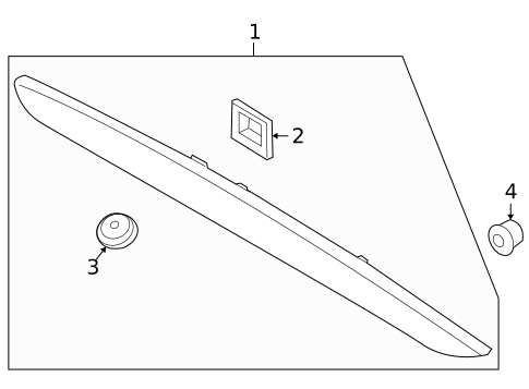 High Mounted Stop Lamp for 2013 Volvo XC60 #0
