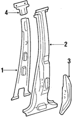 6131816020 - Body: Outer Pillar for Toyota: Tercel Image
