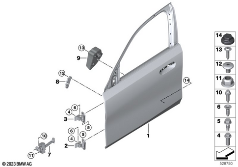 Door, Front for 2024 BMW M5 #0