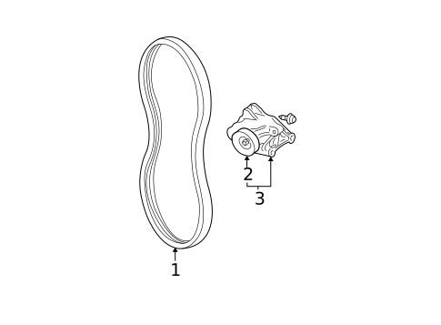 Belts & Pulleys for 2002 Pontiac Grand Am #0
