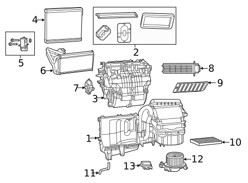 Condenser, Compressor & Lines for 2022 Ram ProMaster 3500 #1