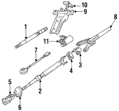 Steering Column Assembly for 1991 BMW 850i #0