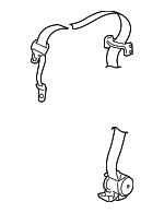 5KM831D5AC - Electrical: Seat Belt Lap And Shoulder Belt for Dodge: Ram 1500, Ram 2500, Ram 3500 Image