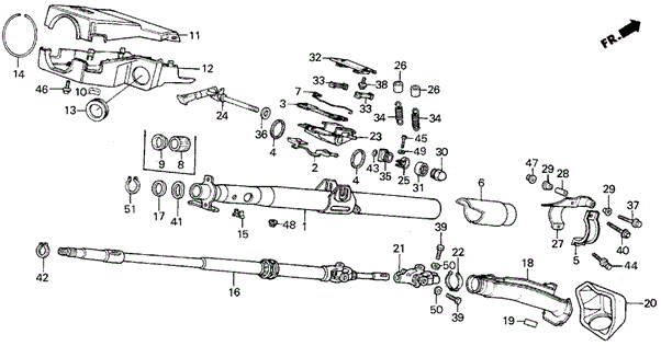 Steering Column for 1988 Acura Integra #0