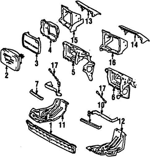 Headlamp Components for 1987 Toyota MR2 #0