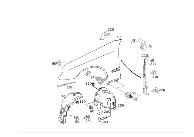 2118840192 - Attachment Parts: Dampening for Mercedes-Benz Image image