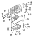 6100306 - Electrical: Hex Head Bolt And Coned Washer, Mounting for Mopar Image
