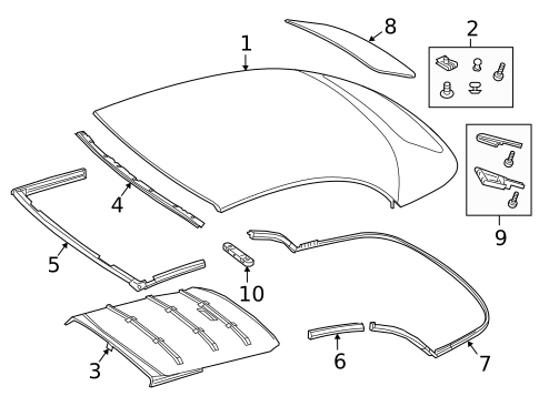 Glass & Hardware - Back for 2019 Mercedes-Benz S 560 #1