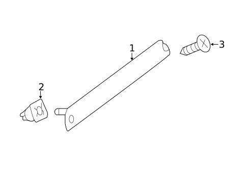 High Mounted Stop Lamp for 2018 Mercedes-Benz Sprinter 3500 #0