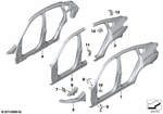 41217385416 - Bodywork: Side Frame, Exterior, Right for BMW Image