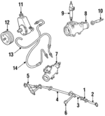 26087026 - Steering: Gear Assembly for Buick: Commercial Chassis, Roadmaster | Chevrolet: Caprice, Impala Image