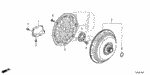21350RDJ000 - Engine: COVER, TORQUE CONVERTER CASE for Honda Image