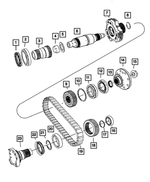 5143717AA - Transfer Case Model 140 [DHZ]: Input Shaft for Mopar Image