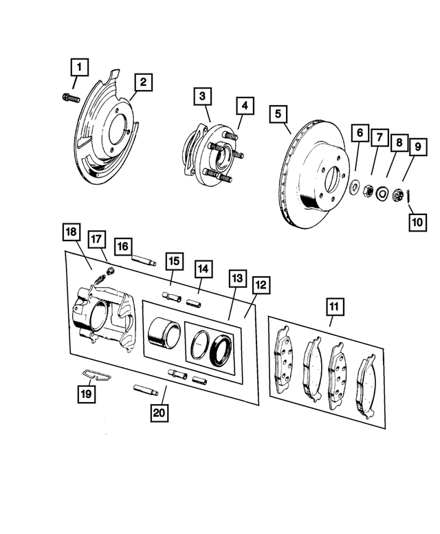 5016458AA - Service Brakes: Brake Hub And Bearing for Mopar Image