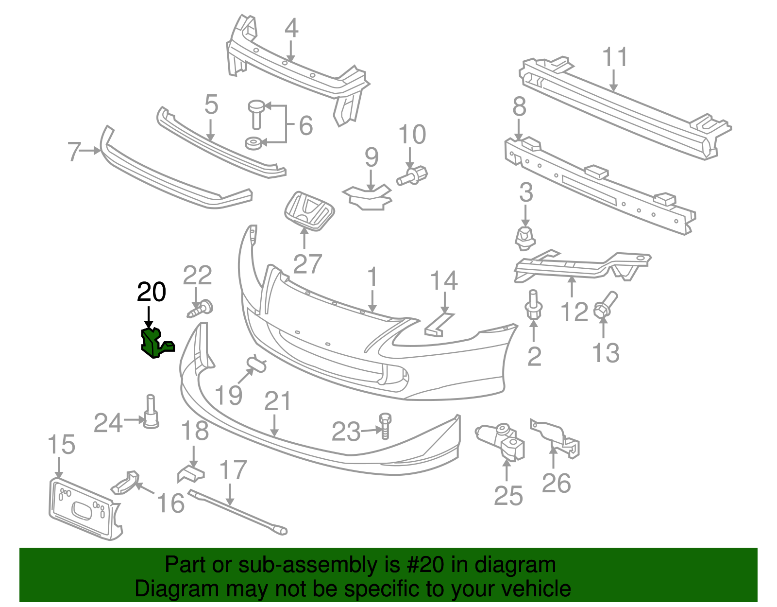 71104-S2A-010ZC - Cover 2004-2009 Honda S2000 | Honda Parts Online