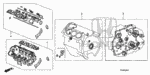 6110R70305 - Engine: GASKET KIT, FR. CYLINDER HEAD for Honda Image