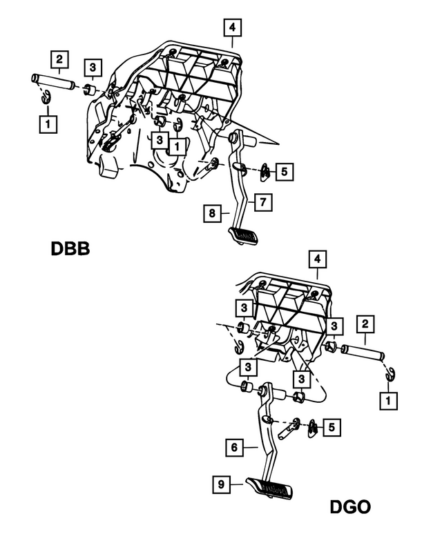 68363105AA - Brakes: Brake Pedal for Mopar Image