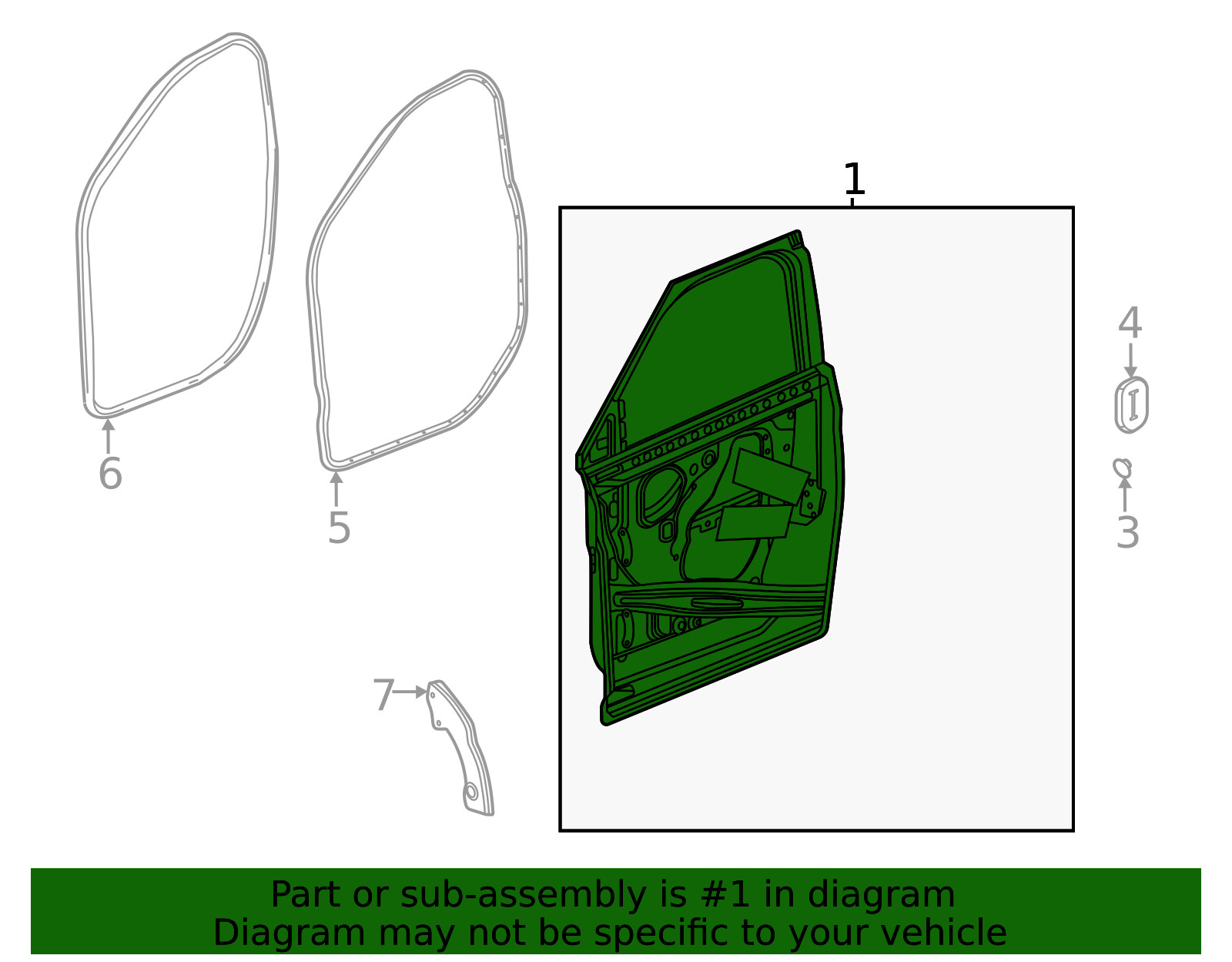 2021-2025 Chevrolet Trailblazer Door Shell 42792707 | TascaParts.com
