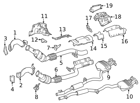 Exhaust Components for 2015 Mercedes-Benz S63 AMG #1