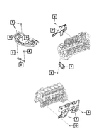 5017782AA - 6.7L Turbo Diesel; Engine: Clip-on Nut for Dodge: Ram 2500, Ram 3500 | Ram: 2500, 3500 Image
