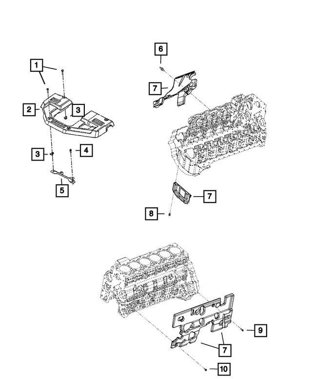 5017782AA - 6.7L Turbo Diesel; Engine: Clip-on Nut for Mopar Image