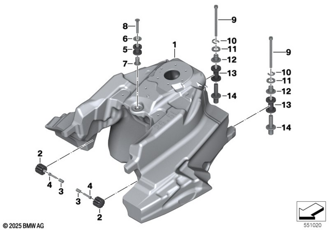 16118564358 - : Fuel Tank for BMW-Motorrad Image