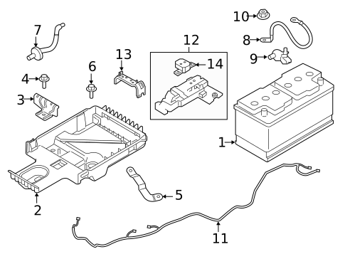 Battery for 2019 Volvo S90 #1
