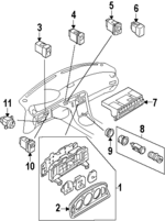 GA2F55430 - Body: Cluster Assembly for Mazda Image