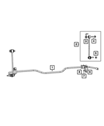 55398939AB - Rear Suspension: Stabilizer Bar Bushing for Mopar Image