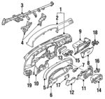 5530189120B0 - Body: Instrument Panel for Toyota Image