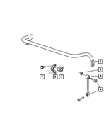 V2089467AB - Front Suspension: Stabilizer Bar Link Assembly for Jeep: Commander, Grand Cherokee Image