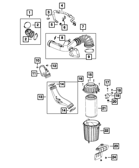 Air Cleaner for 2018 Ram ProMaster 1500 #0