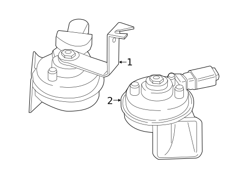 Horn for 2015 BMW 228i #0