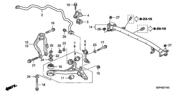 Front Lower Arm for 2004 Acura TL #0