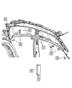 68044050AC - Restraints: Side Air Bag Support, Right for Mopar Image