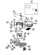 68541153AA - Air Conditioners and Heaters: Distribution Housing for Mopar Image