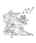 55366748AC - Getrag Manual Transmission 6 Speed: Gearshift Lever for Mopar Image