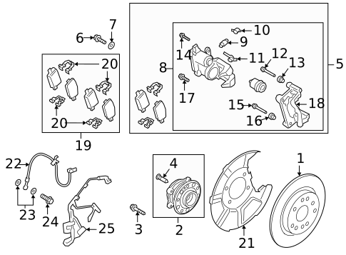 Rear Brakes for 2022 Hyundai Santa Fe #0