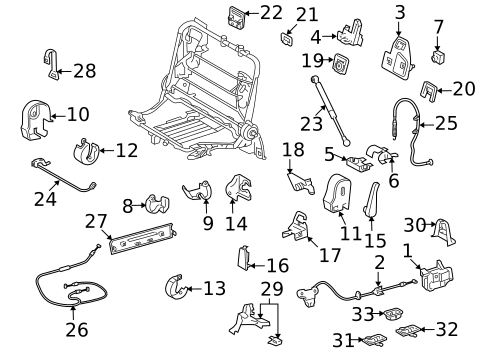 Rear Seat Components for 2009 Toyota Land Cruiser #1