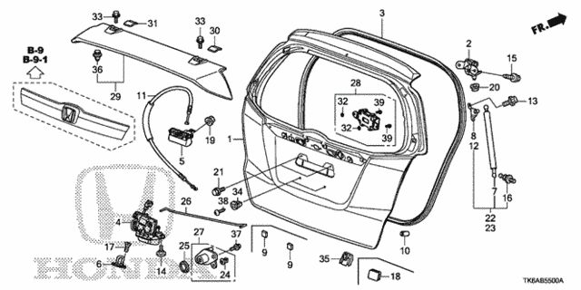 Tailgate for 2013 Honda Fit #0