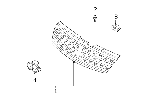 Grille & Components for 2008 INFINITI M35 #0
