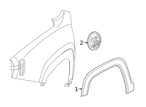 Exterior Trim - Fender for 2015 Jeep Renegade #0