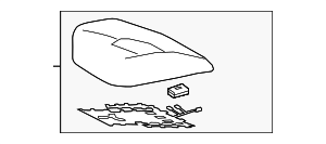 7107506Q70D0 - : Seat Cover for Toyota Image