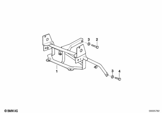 46632325749 - Frame and Mounting Parts: Fairing Bracket -  for BMW-Motorrad Image
