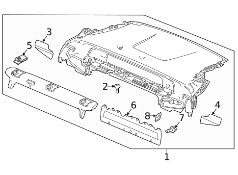 Interior Trim - Rear Body for 2021 Honda Clarity #1