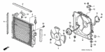 90078PR3000 - Body/Air Conditioning: SCREW, PAN (4X8) for Honda Image